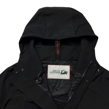 Демисезонная мужская куртка OIL черная