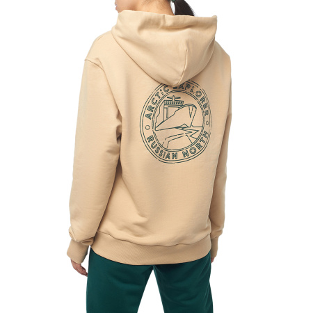 Толстовка с лого женская Бежевый