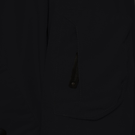 Мужская куртка BOMBER из натурального гусиного пуха Черный