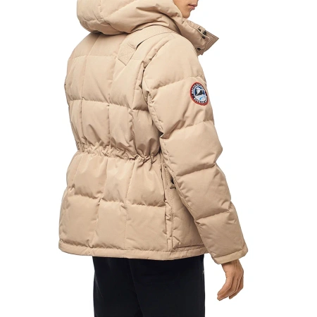 Стеганая пуховая женская куртка GAZ Бежевый