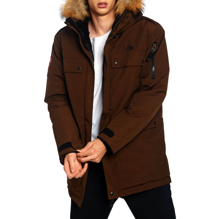 Арктическая детская парка POLUS. Для суровой зимы. Цвет: Какао